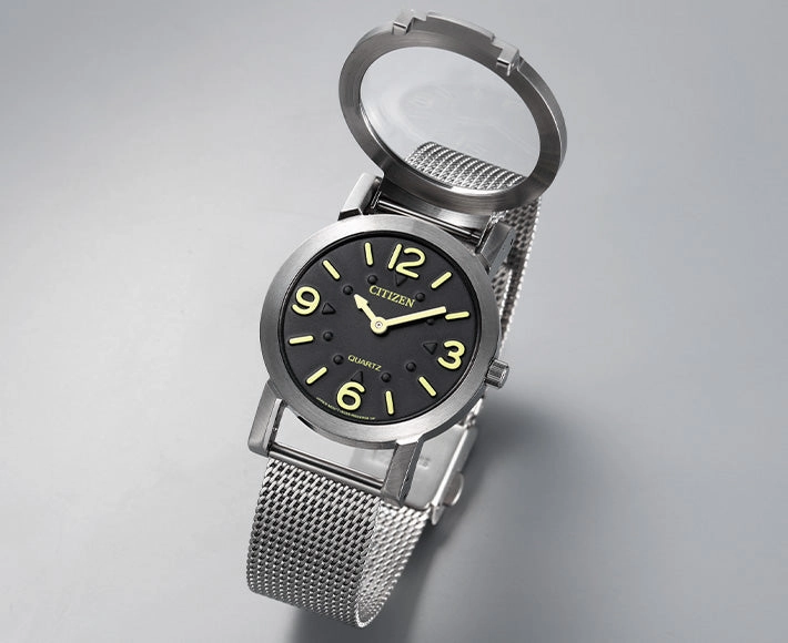 Citizen Tell The Time By Touch Stainless Steel Braille Watch AC2200-55E