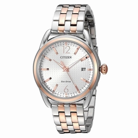 Citizen Women's Bracelet Watch - LTR Silver Dial Two Tone Steel | FE6086-74A