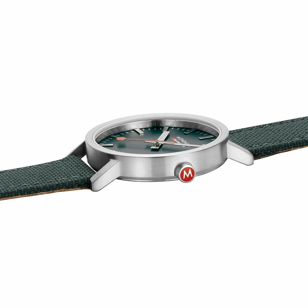 Classic, Brushed Steel, 40 mm, Forest Green Watch