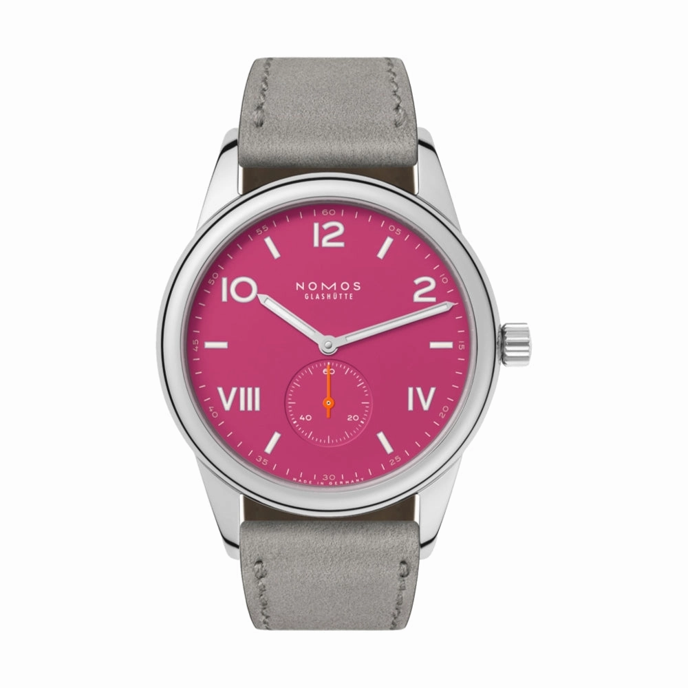 Club Campus 38mm - Deep Pink on Leather Strap