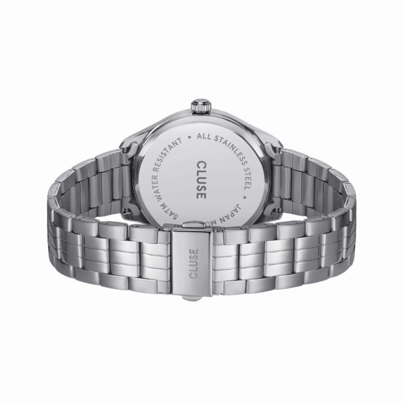 CLUSE Antheor Black Dial Silver Stainless Steel Link Watch CW20904