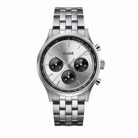 CLUSE Antheor Multifunction Silver Dial Stainless Steel Watch CW21007