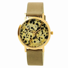 Cluse CL40106 Women's La Roche Petite Dalmatian Marble Dial Grey Leather Strap Watch