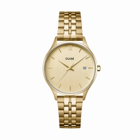 CLUSE Minuit Date Full Gold Link Watch CW14301