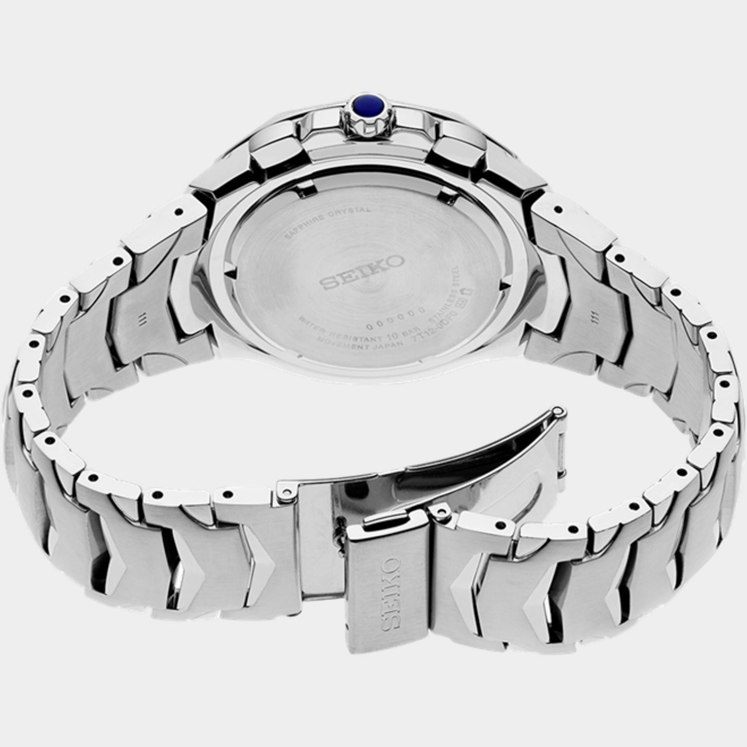 Coutura Men Quartz Blue Dial Chronograph Stainless Steel Watch SRWZ21P9