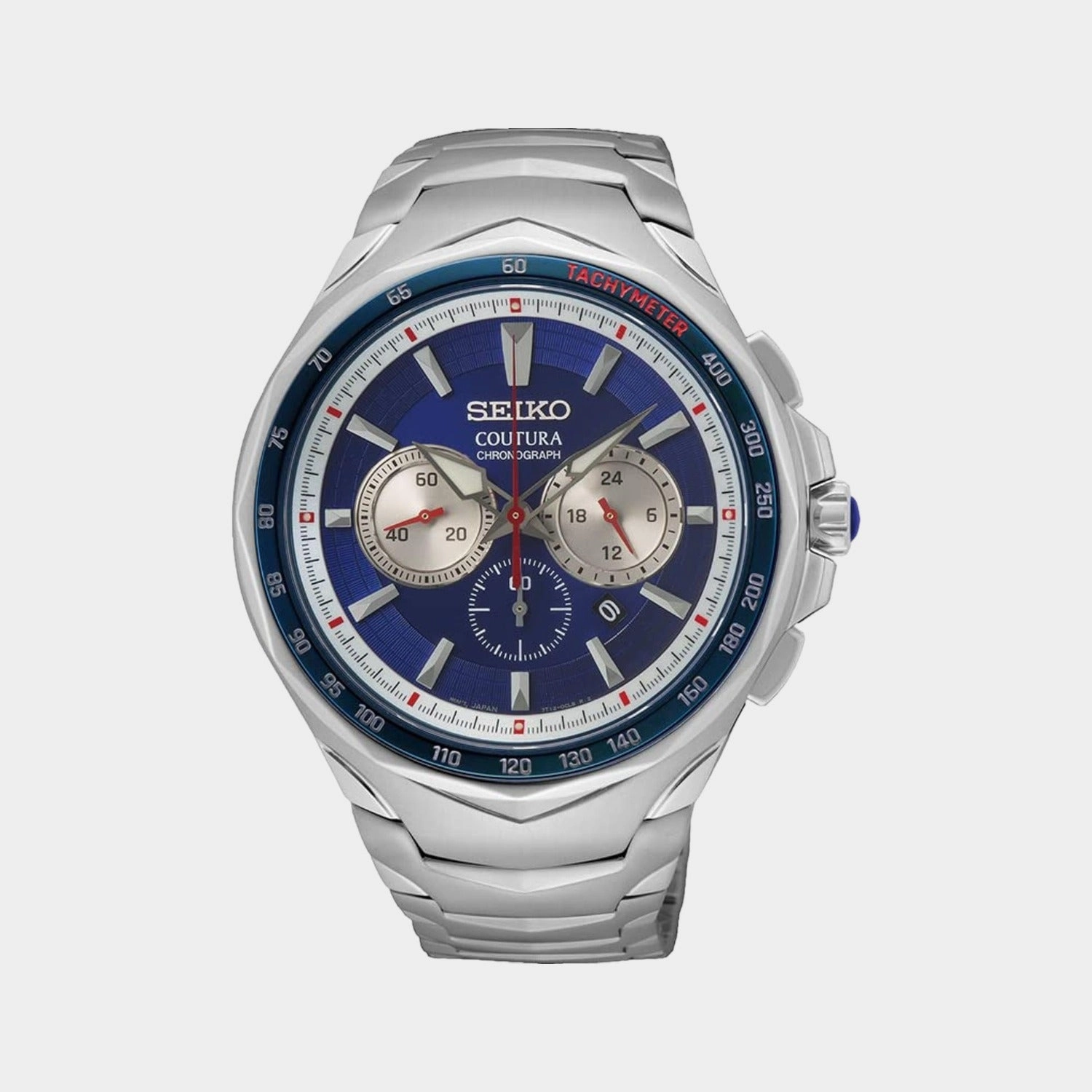 Coutura Men Quartz Blue Dial Chronograph Stainless Steel Watch SRWZ21P9