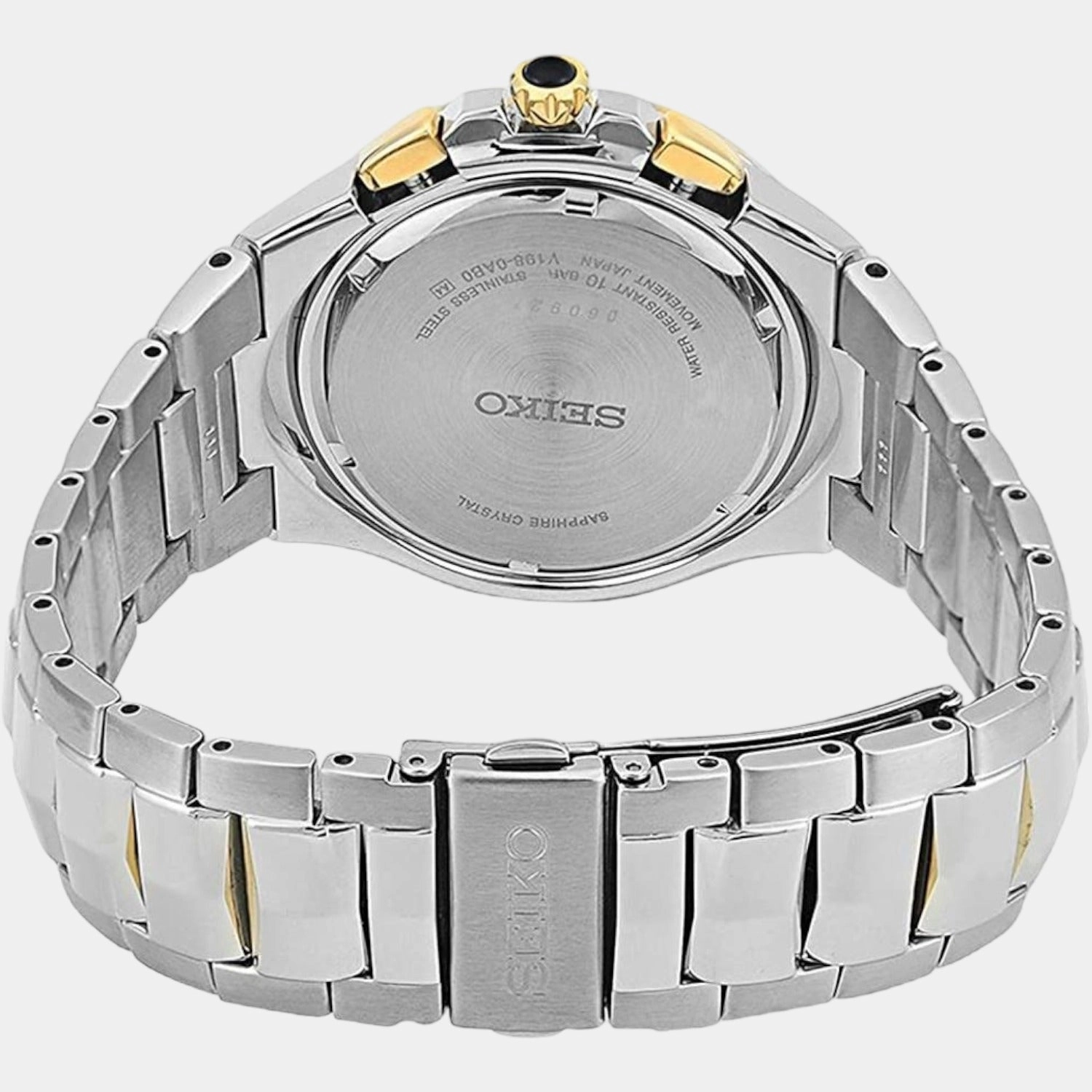 Coutura Men's Black Chronograph Stainless Steel Watch SSC798P1