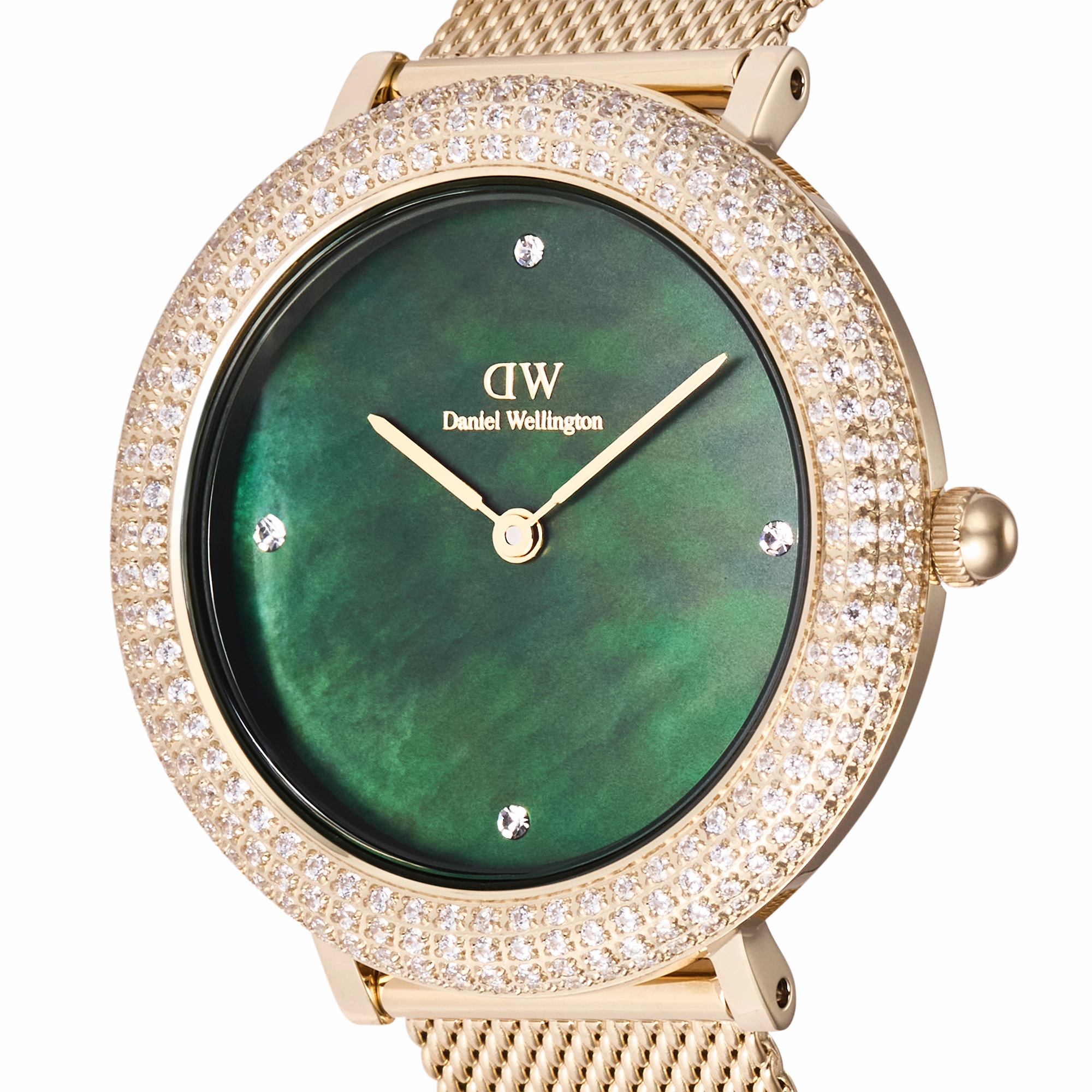 Crystalline Bezel Evergold Green