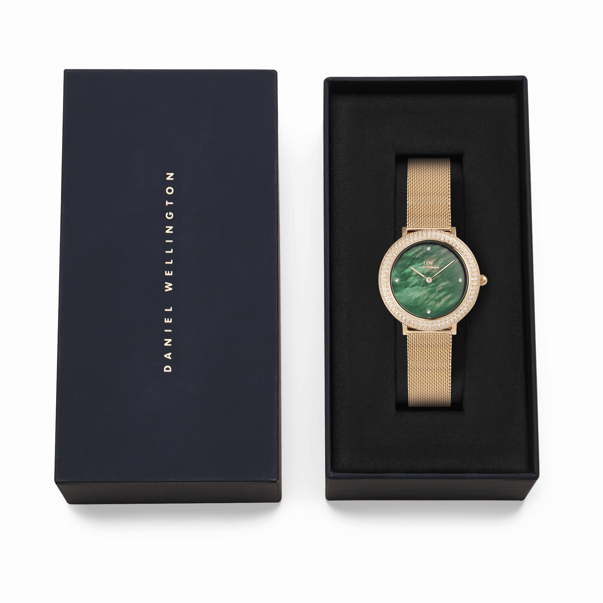 Crystalline Bezel Evergold Green
