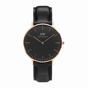 Daniel Wellington - Classic Black Sheffield 36mm oro rosato orologio donna