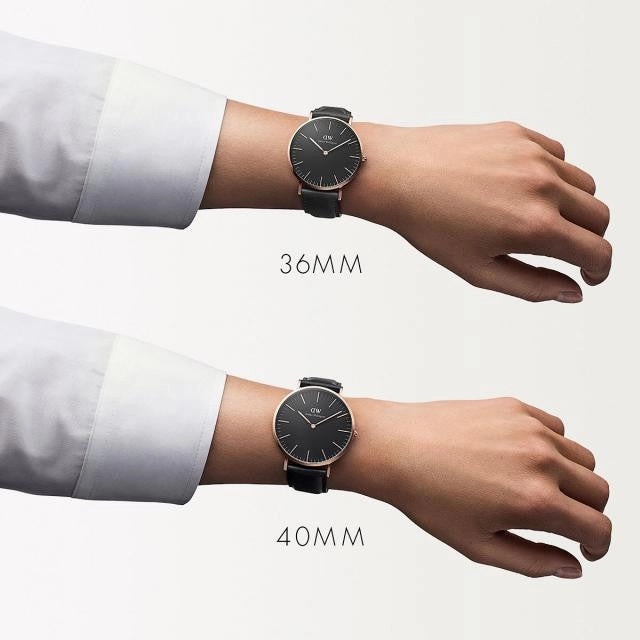 Daniel Wellington - Classic Black Sheffield 36mm oro rosato orologio donna