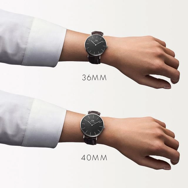 Daniel Wellington - Classic Black York 36mm argento orologio donna