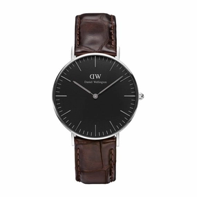 Daniel Wellington - Classic Black York 36mm argento orologio donna
