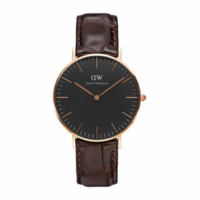 Daniel Wellington - Classic Black York 36mm oro rosato orologio donna
