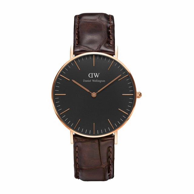 Daniel Wellington - Classic Black York 36mm oro rosato orologio donna