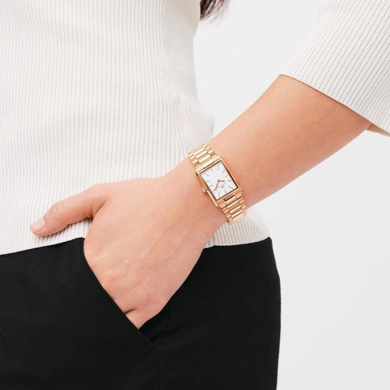 Daniel Wellington Bound 3-Link Rose Gold Watch 32x22mm