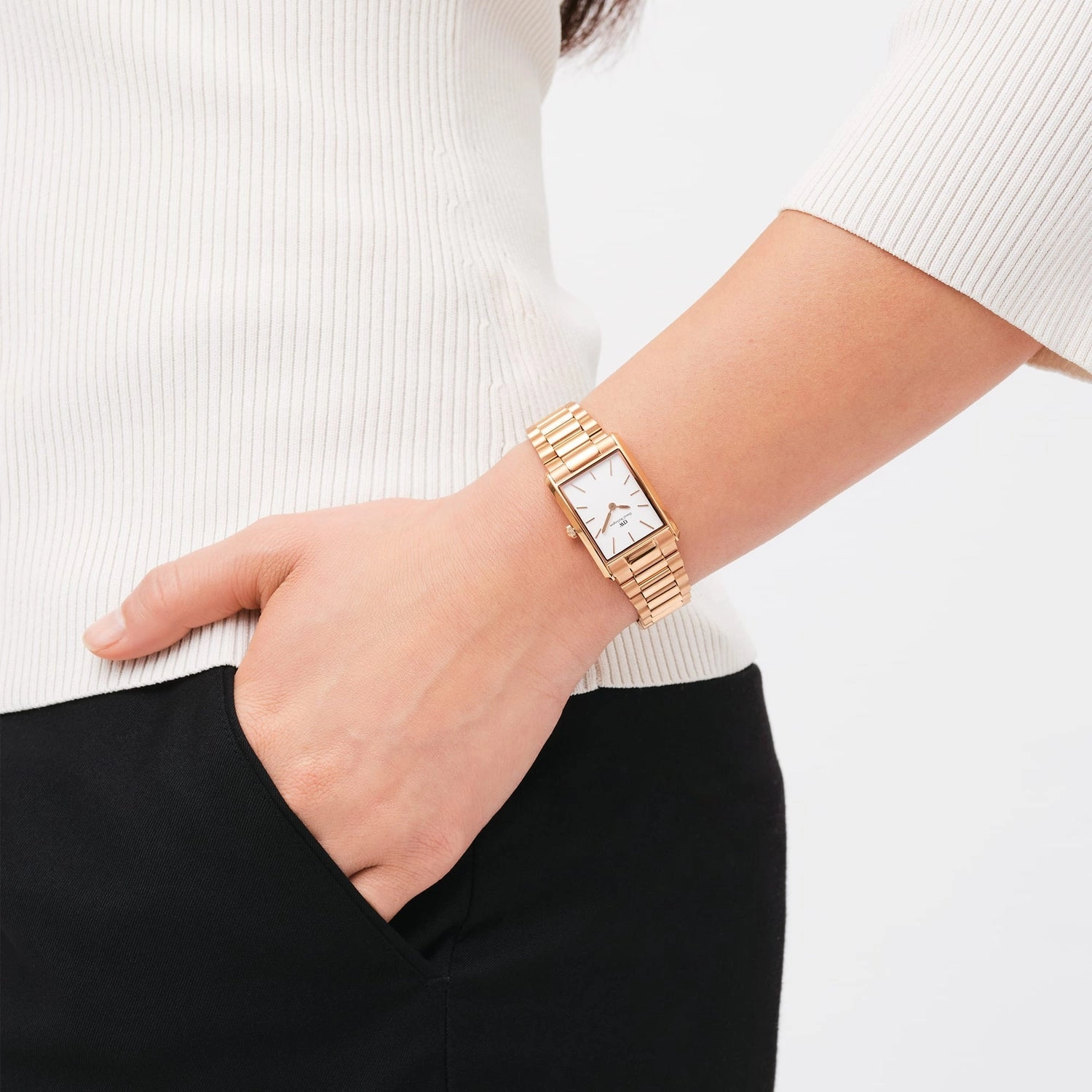 Daniel Wellington Bound 3-Link Rose Gold Watch DW00100699