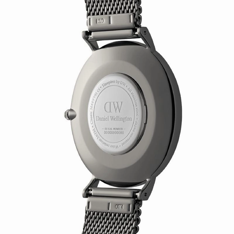 Daniel Wellington Classic Mesh Arctic Silver Watch 40mm