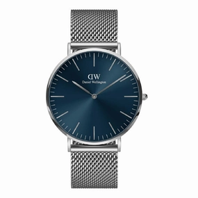 Daniel Wellington Classic Mesh Arctic Silver Watch 40mm