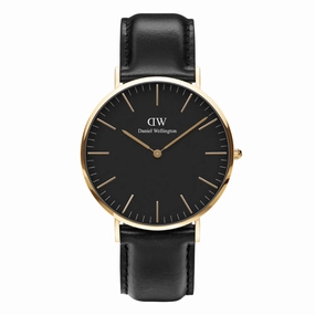 Daniel Wellington Classic Sheffield Black Leather Watch DW00100544