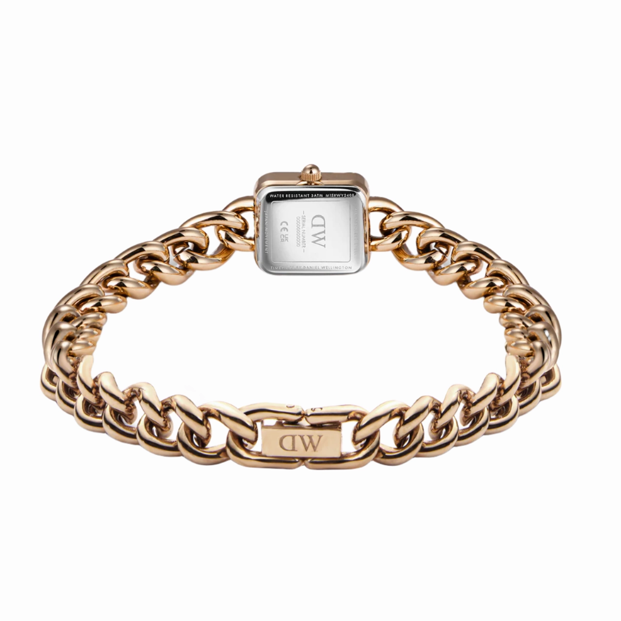 Daniel Wellington Jolie Rose Gold Chain White Dial Watch DW00100835