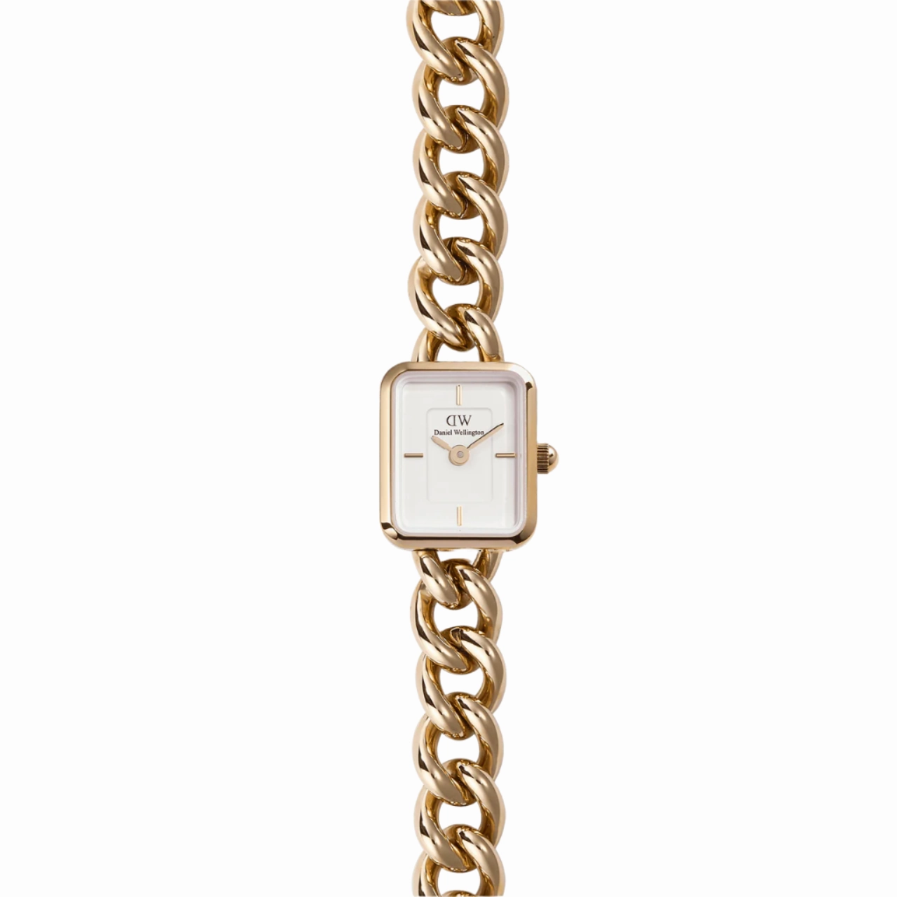 Daniel Wellington Jolie Rose Gold Chain White Dial Watch DW00100835