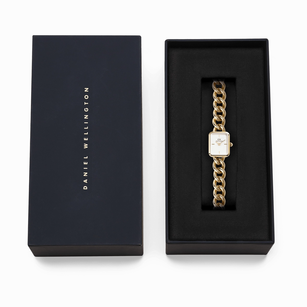 Daniel Wellington Jolie Rose Gold Chain White Dial Watch DW00100835
