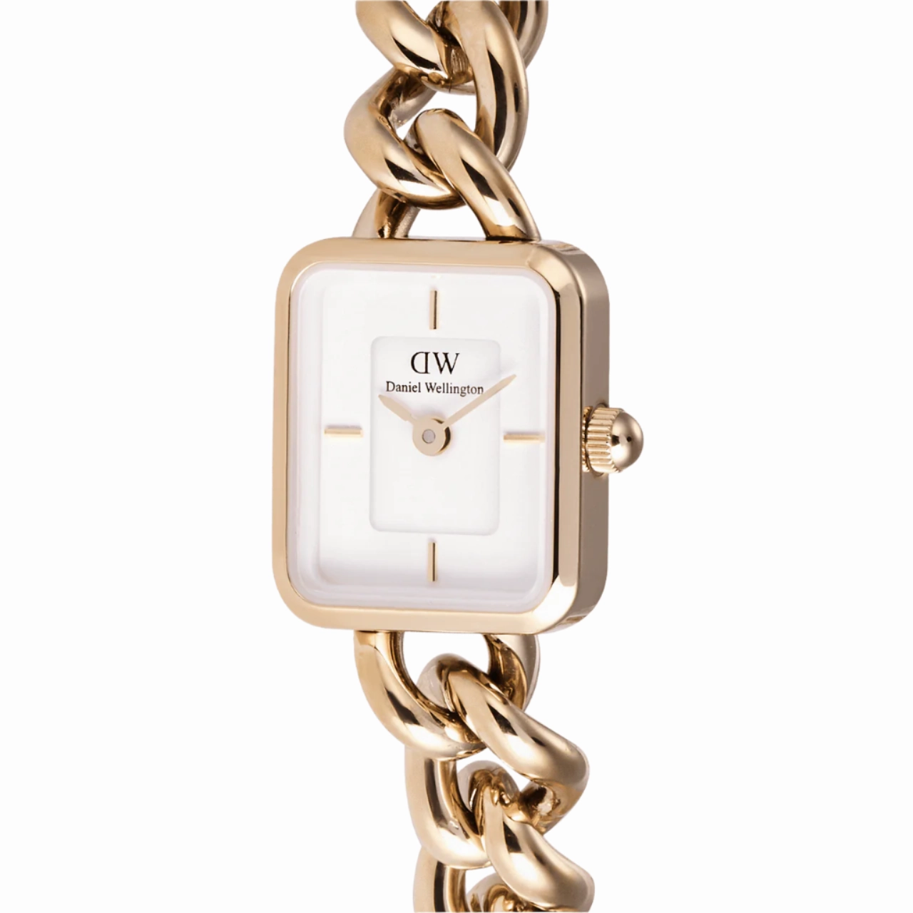 Daniel Wellington Jolie Rose Gold Chain White Dial Watch DW00100835