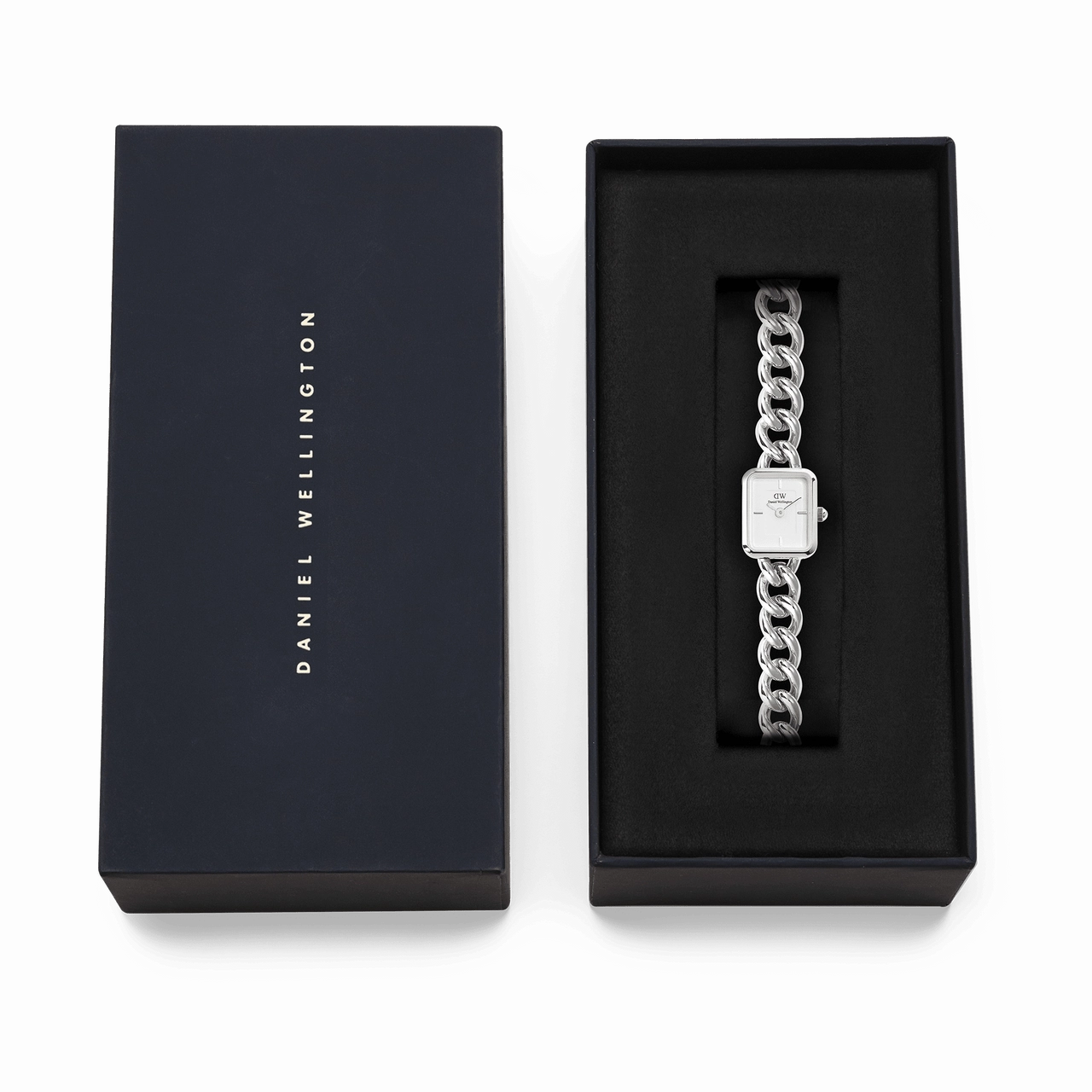 Daniel Wellington Jolie Silver Chain White Dial Watch DW00100834