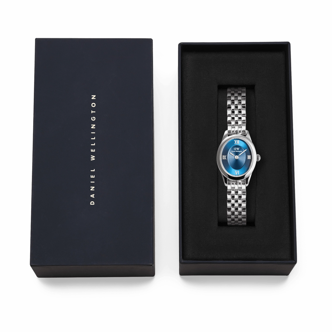 Daniel Wellington Ophelia Mini Beans Link Blue Dial Watch DW00100807