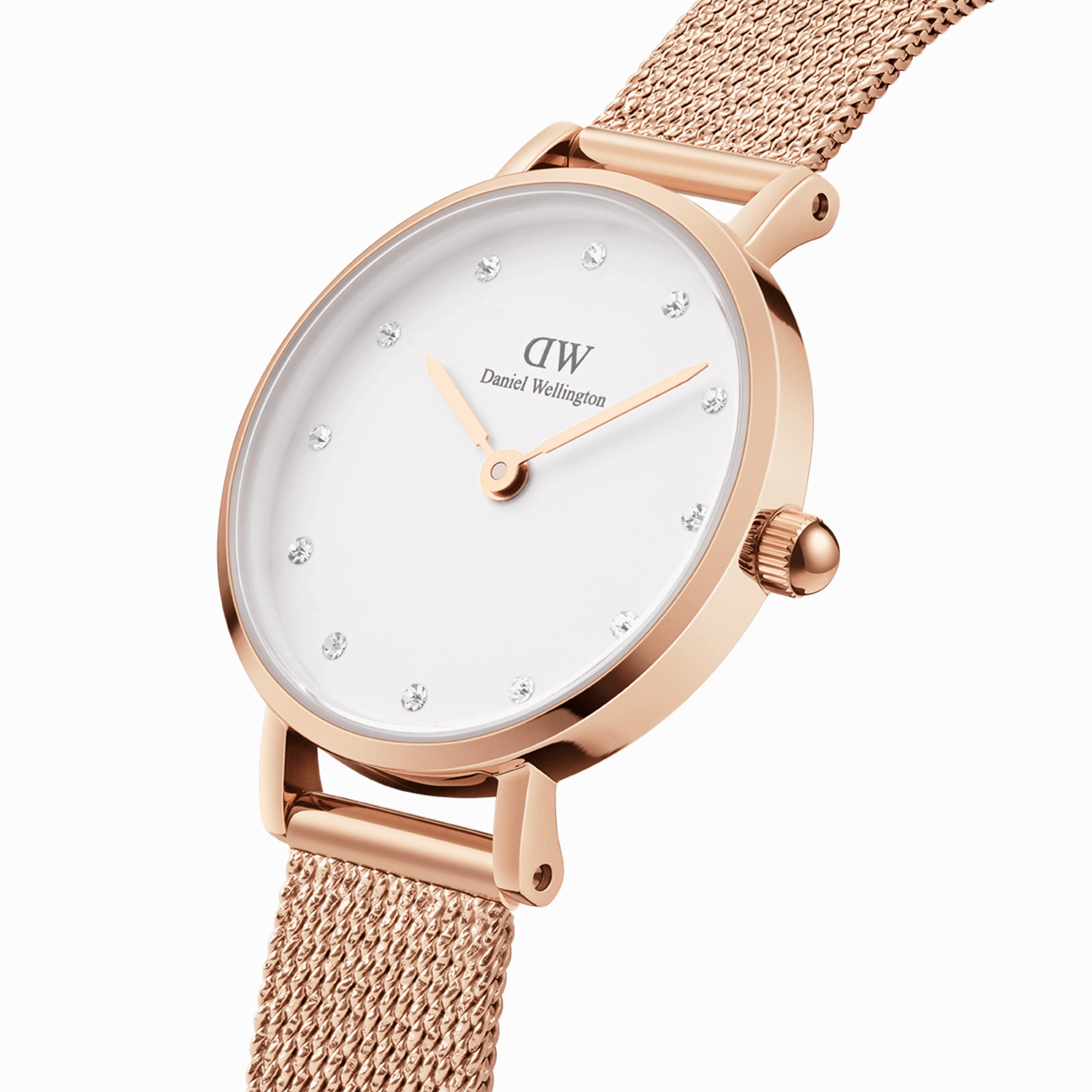 Daniel Wellington Petite 28mm Pressed Melrose Lumine White Dial Watch DW00100528