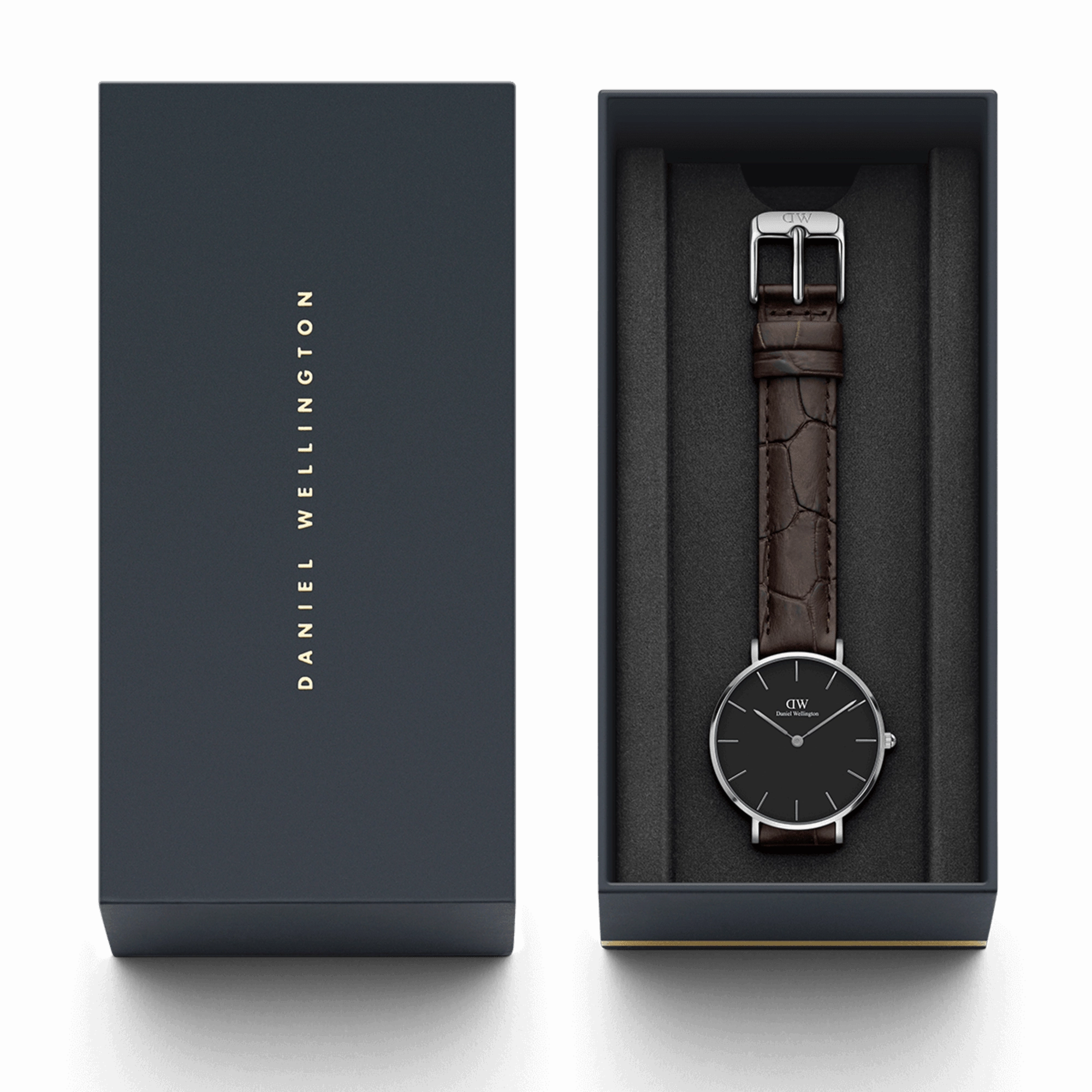 Daniel Wellington Petite 28mm York Black Dial Watch DW00100238