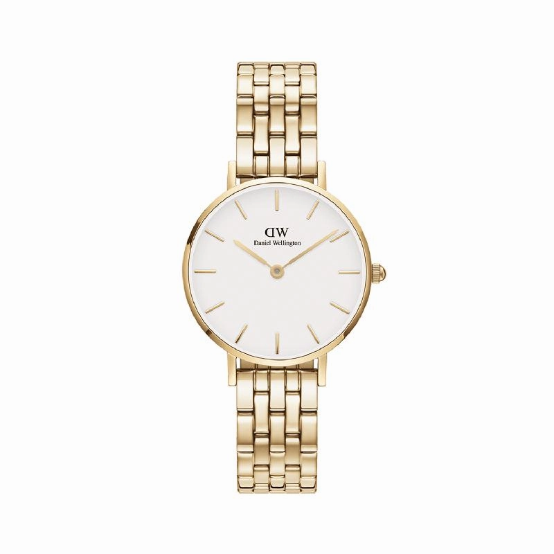 Daniel Wellington Petite Lumine 5-Link Ever Gold 28mm Watch