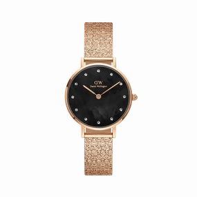 Daniel Wellington Petite Lumine Pressed Piano Rose Gold Watch 28mm