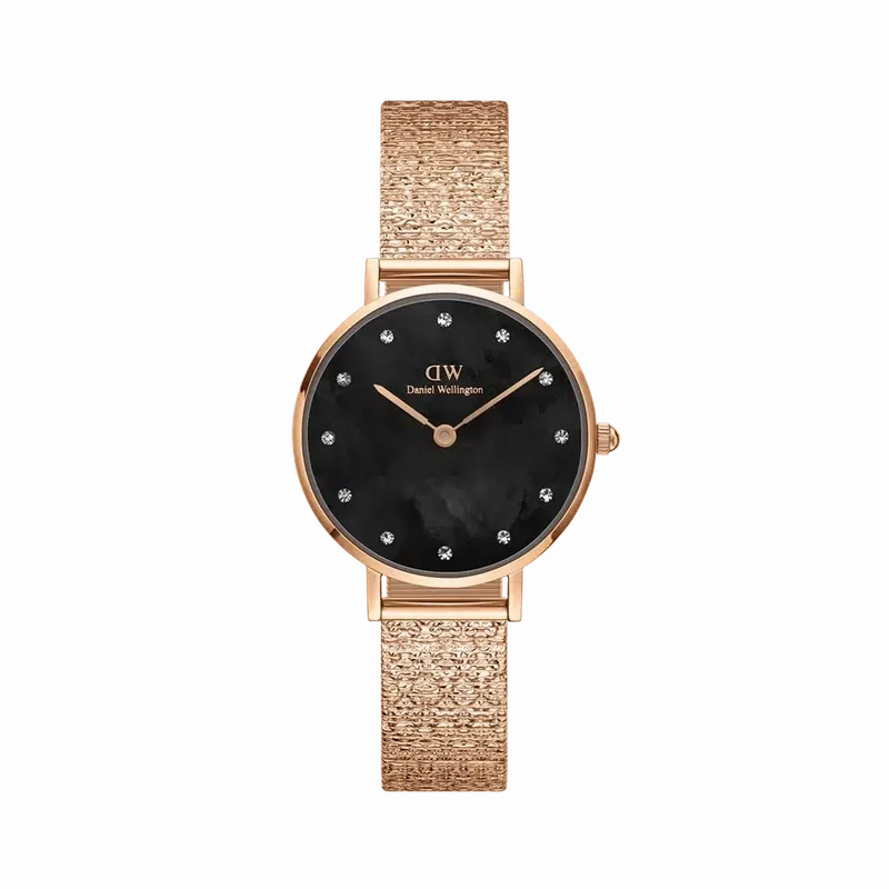 Daniel Wellington Petite Lumine Pressed Piano Rose Gold Watch 28mm