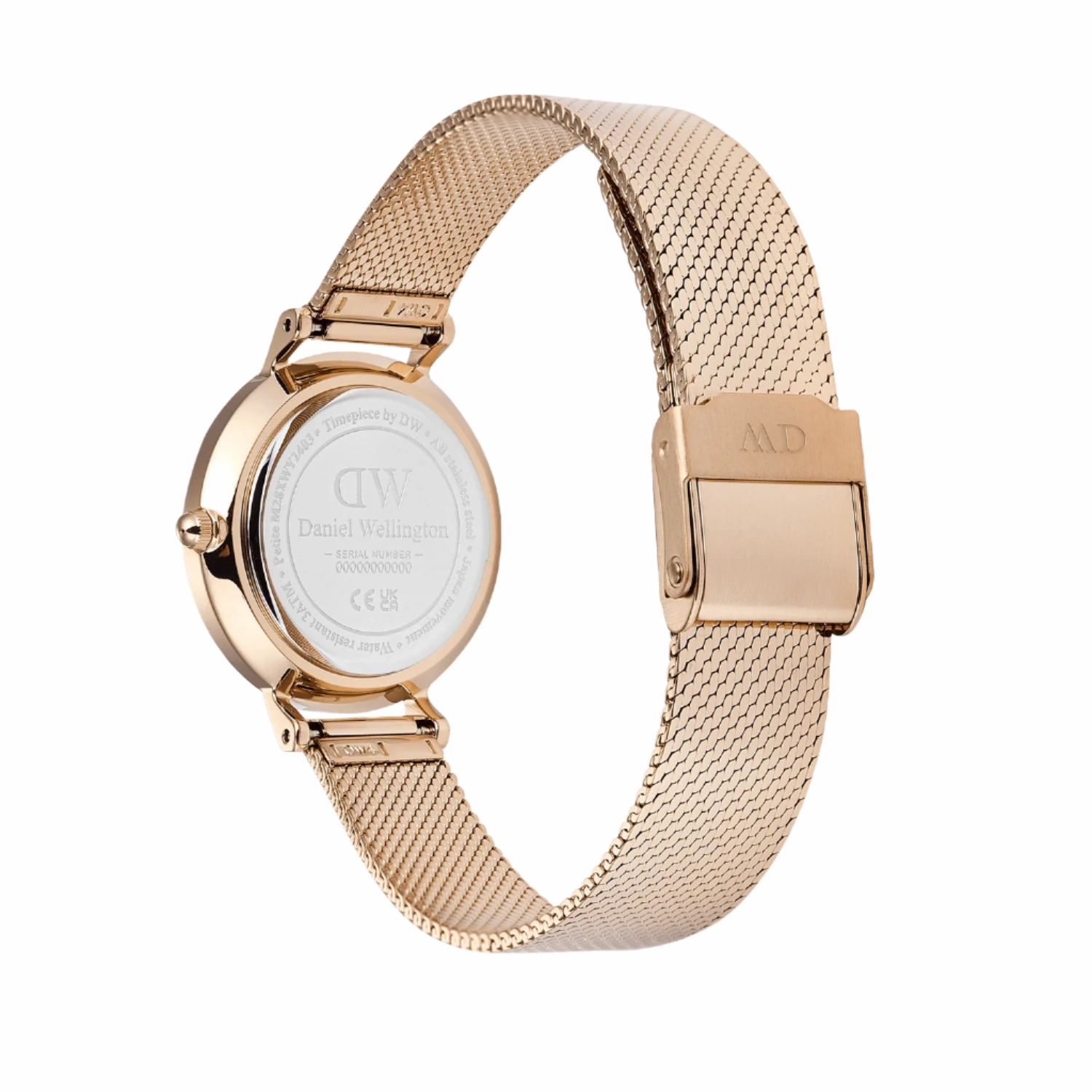 Daniel Wellington Petite Mirror Reflection Rose Gold Dial Watch DW00100795
