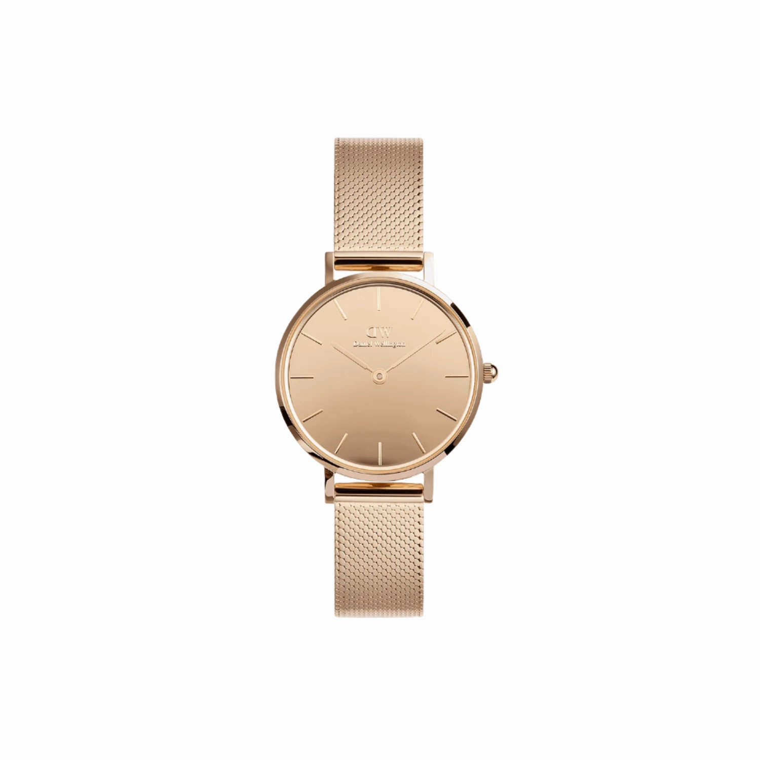 Daniel Wellington Petite Mirror Reflection Rose Gold Dial Watch DW00100795