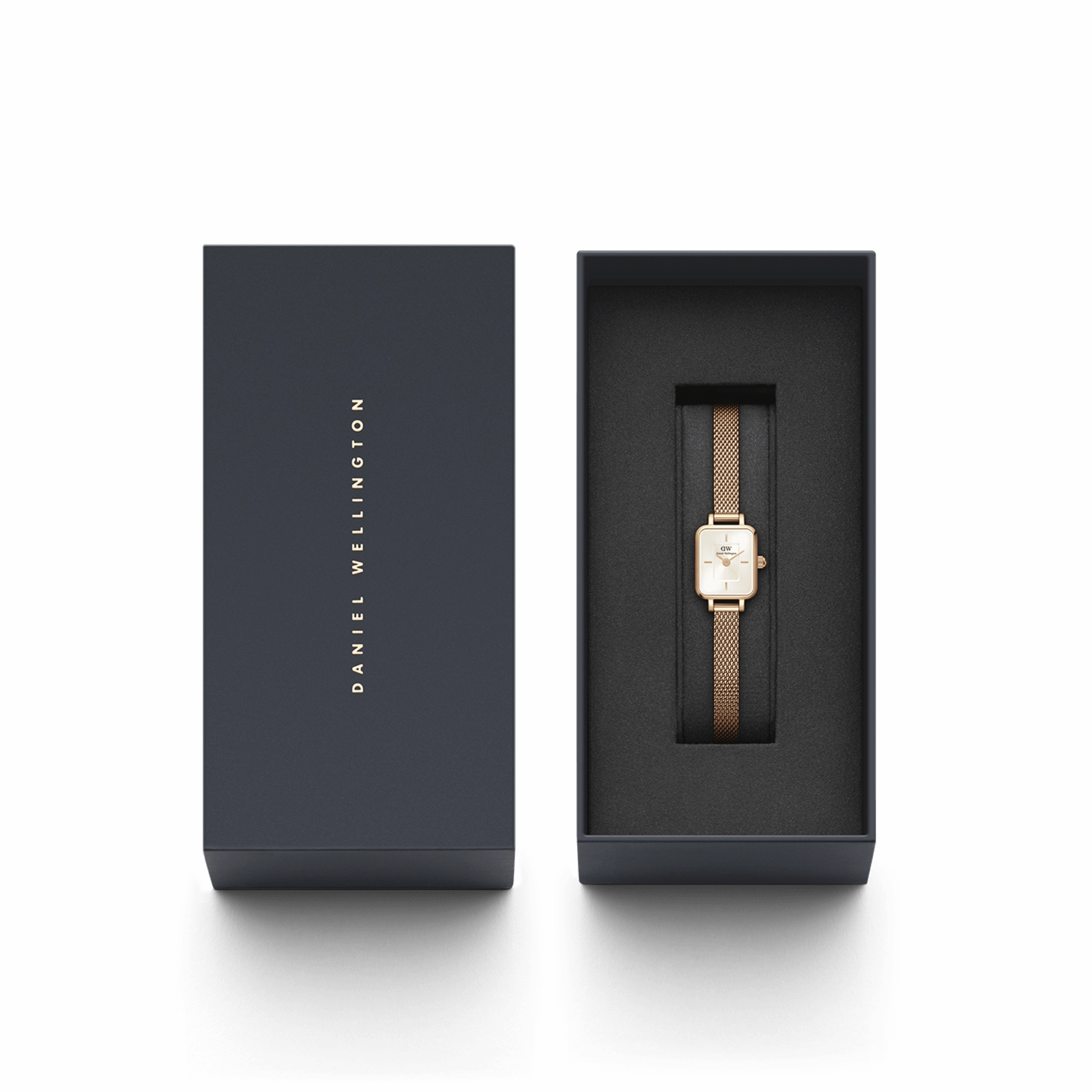 Daniel Wellington Quadro Mini 15x18mm Melrose RG Champagne DW00100651