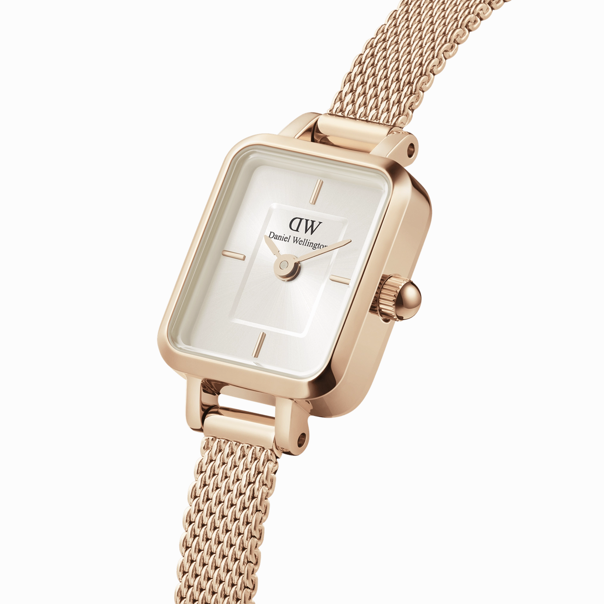 Daniel Wellington Quadro Mini 15x18mm Melrose RG Champagne DW00100651