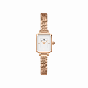 Daniel Wellington Quadro Mini Melrose White Dial Watch DW00100727
