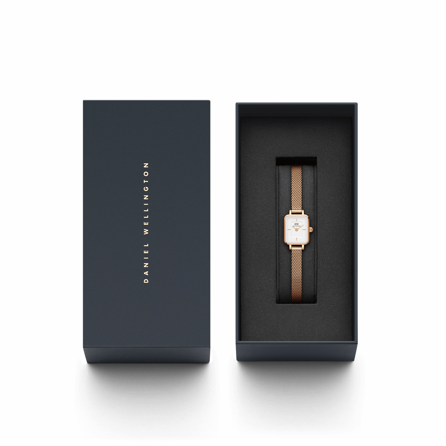 Daniel Wellington Quadro Mini Melrose White Dial Watch DW00100727