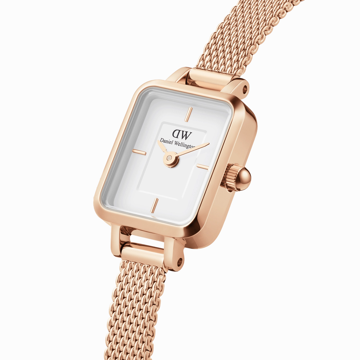 Daniel Wellington Quadro Mini Melrose White Dial Watch DW00100727