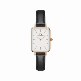 Daniel Wellington Quadro Pressed Sheffield Leather Rose Gold 20x26mm