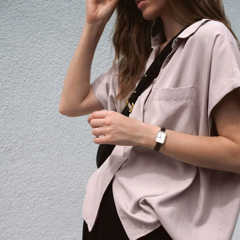 Daniel Wellington Quadro Pressed Sheffield Leather Rose Gold 20x26mm