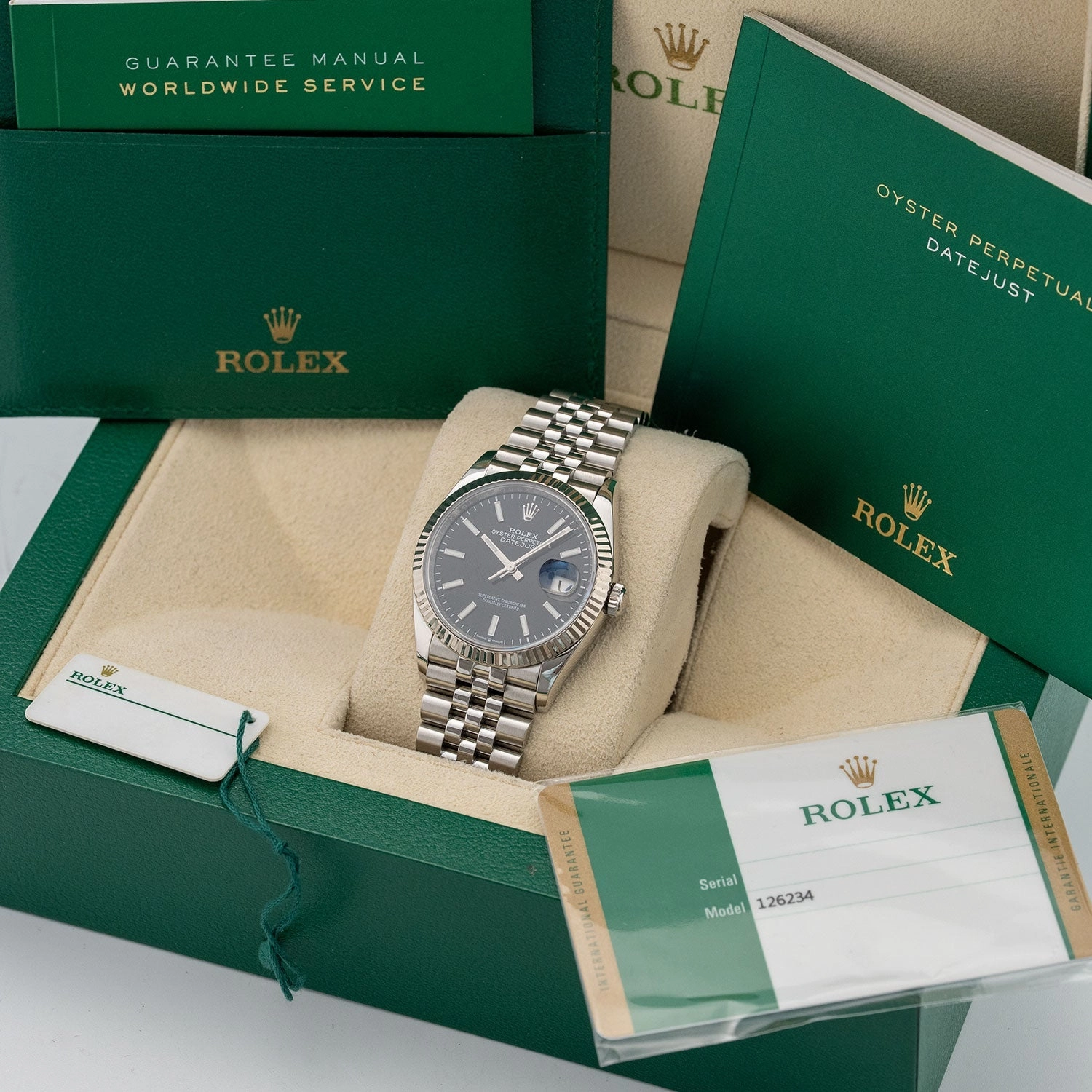 Datejust 36mm Black Dial 2019 Jubilee - 126234