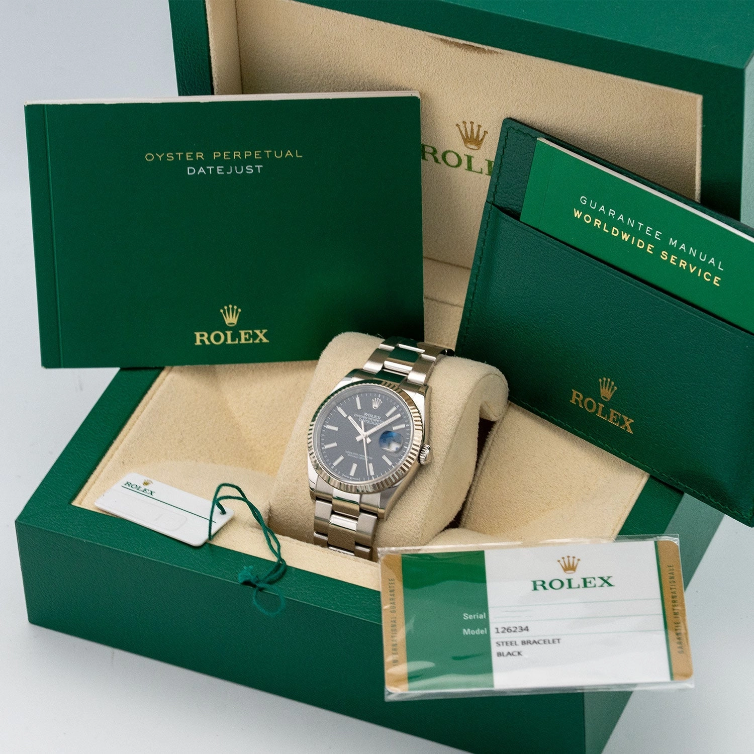 Datejust 36mm Black Dial 2019 Oyster - 126234