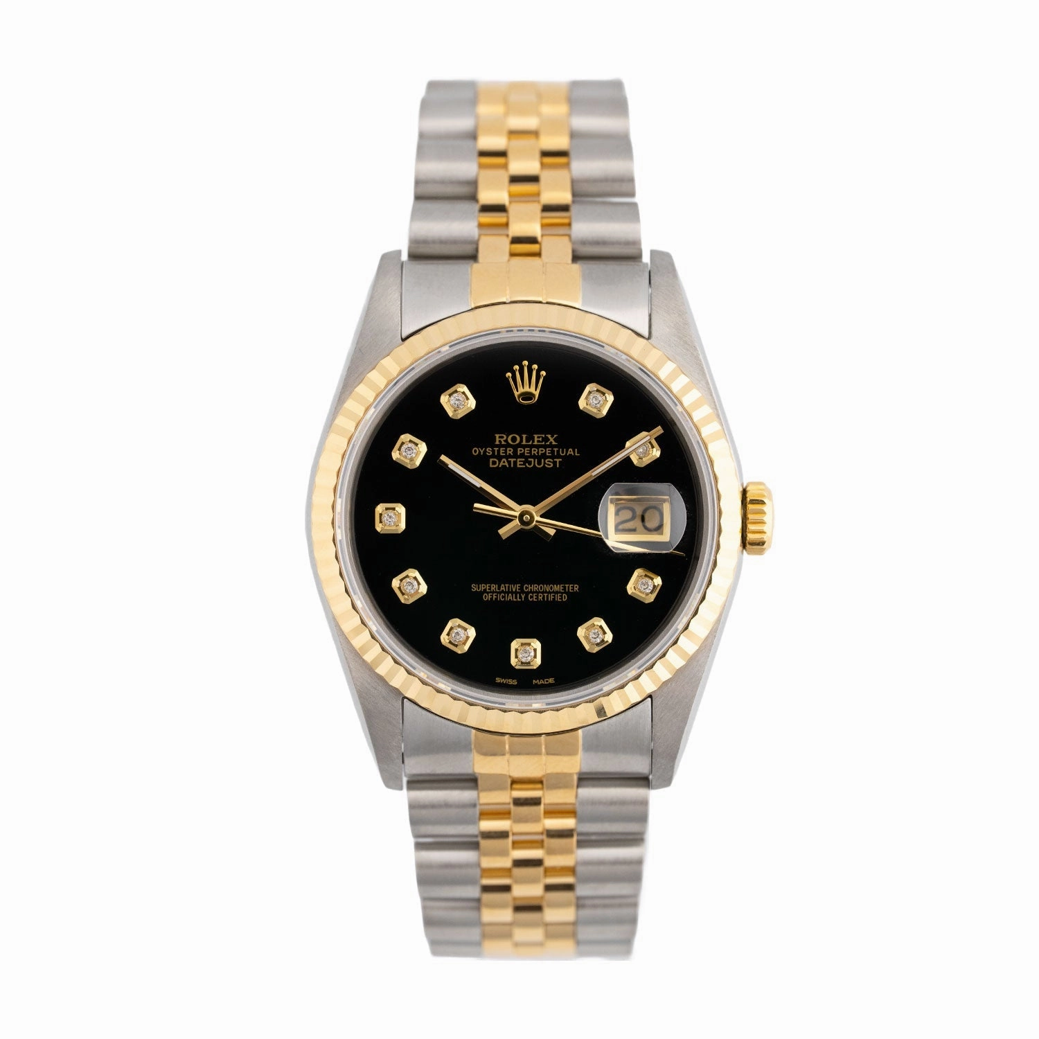 Datejust 36mm Black Diamond Dial 1988 - 16233