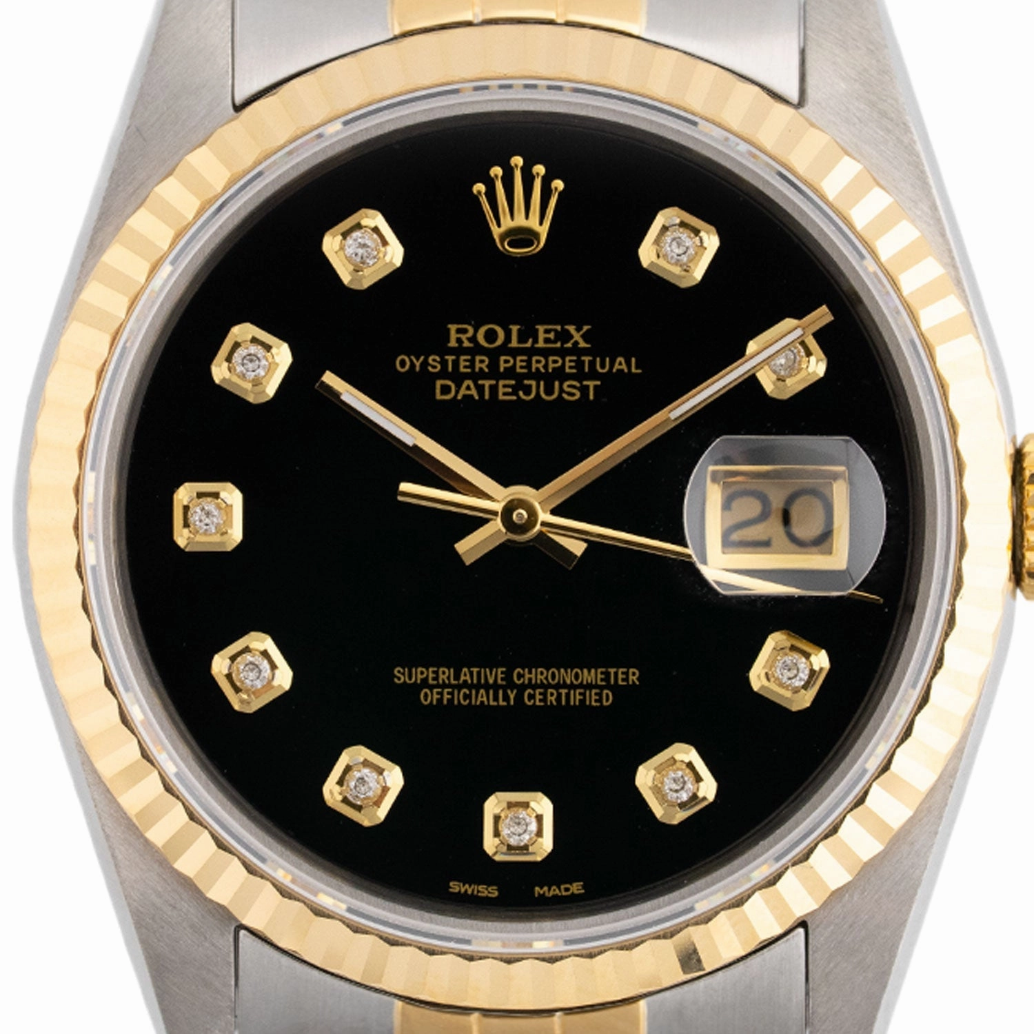 Datejust 36mm Black Diamond Dial 1988 - 16233