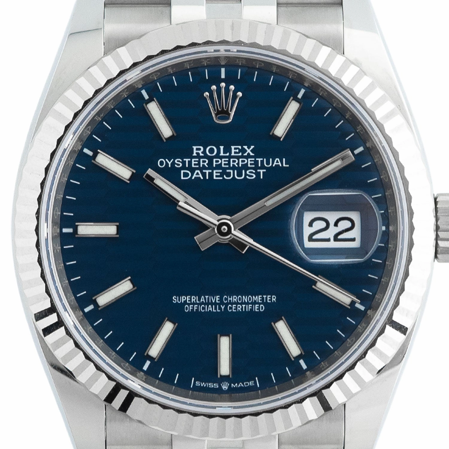 Datejust 36mm Blue Motif Dial 2022 Jubilee - 126234