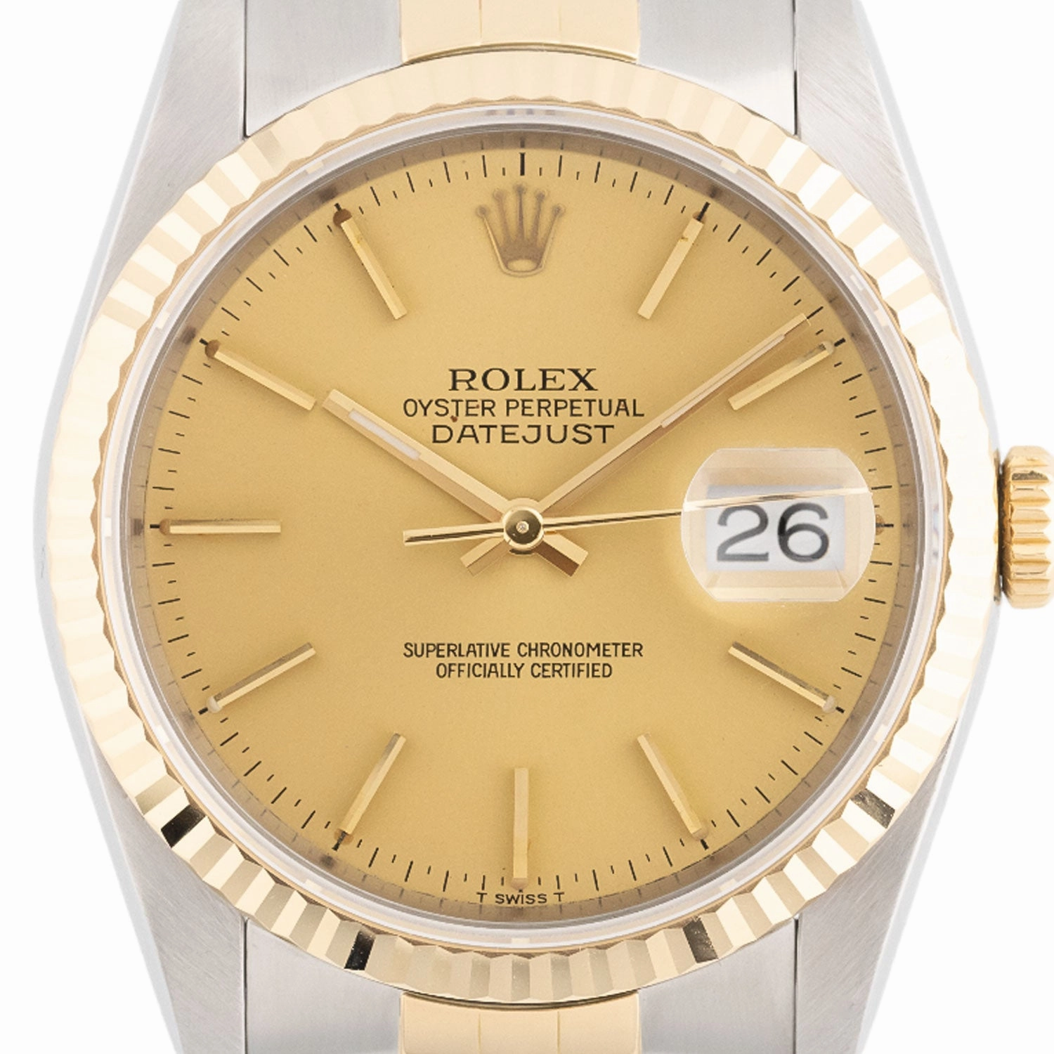 Datejust 36mm Golden Dial 1989 - 16233